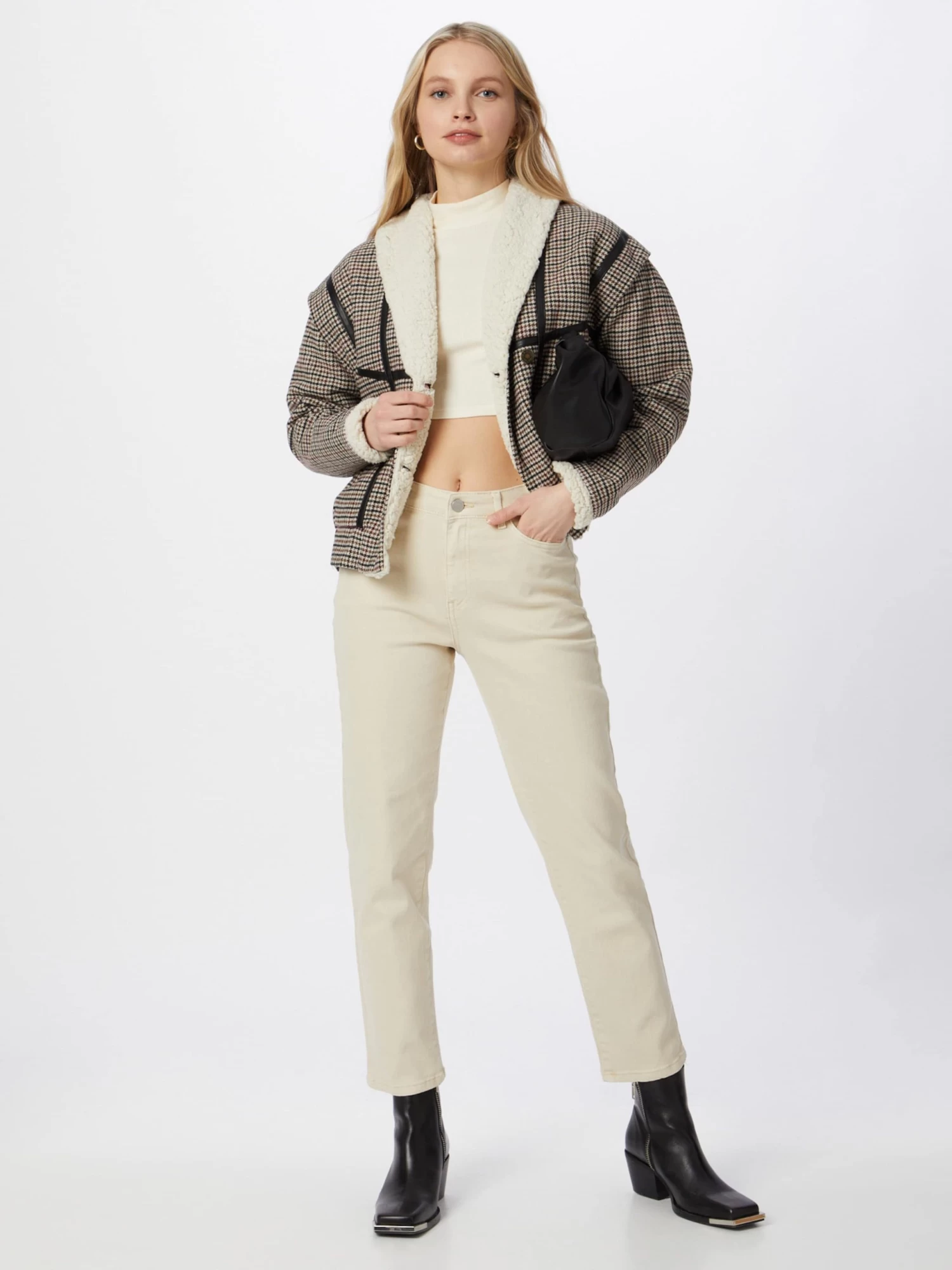 Vila Straight Regular Jeans Sommer Dames Beige 6 Vila Straight Regular Jeans Sommer Dames Beige - Afbeelding 4