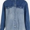 Vila Spijkerblouses Blouse Dames Blauw -Vila 01a8316ed6d235074fd0bd4fc27c8e40