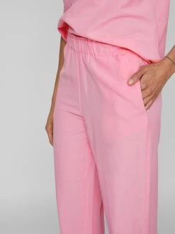 Vila Pantalons Regular Broek Prisilla Dames Pink -Vila 025ce43c7846f8d705aa0933c218215e