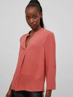 Vila Blouses Met Korte Mouw Blouse Dames Pink -Vila 02e1255c8013de418646bb964ce5d1e7