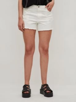 Vila Denim Shorts Regular Jeans Festia Dames Wit -Vila 02f4fe465109bf0eeb2fa39555ff9998