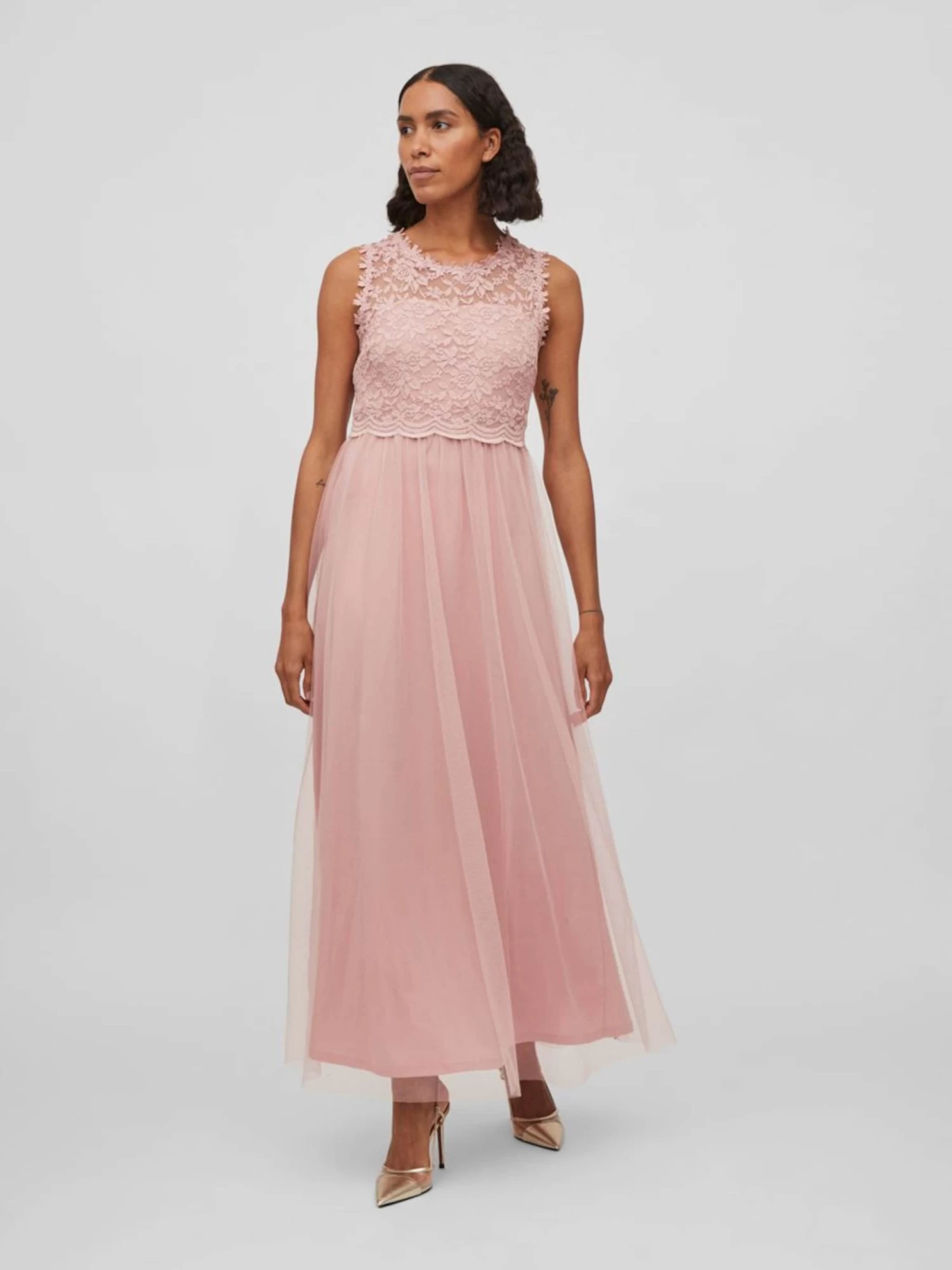 Vila Avondjurken Avondjurk Dames Pink 7 Vila Avondjurken Avondjurk Dames Pink - Afbeelding 5