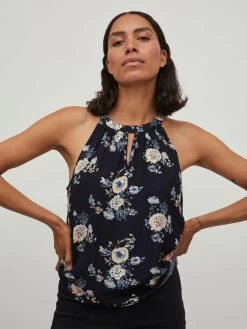 Vila Uitgaanstops Top Dames Marine / Donkerblauw -Vila 03bde63bdd0662c9709aee674ad7d443