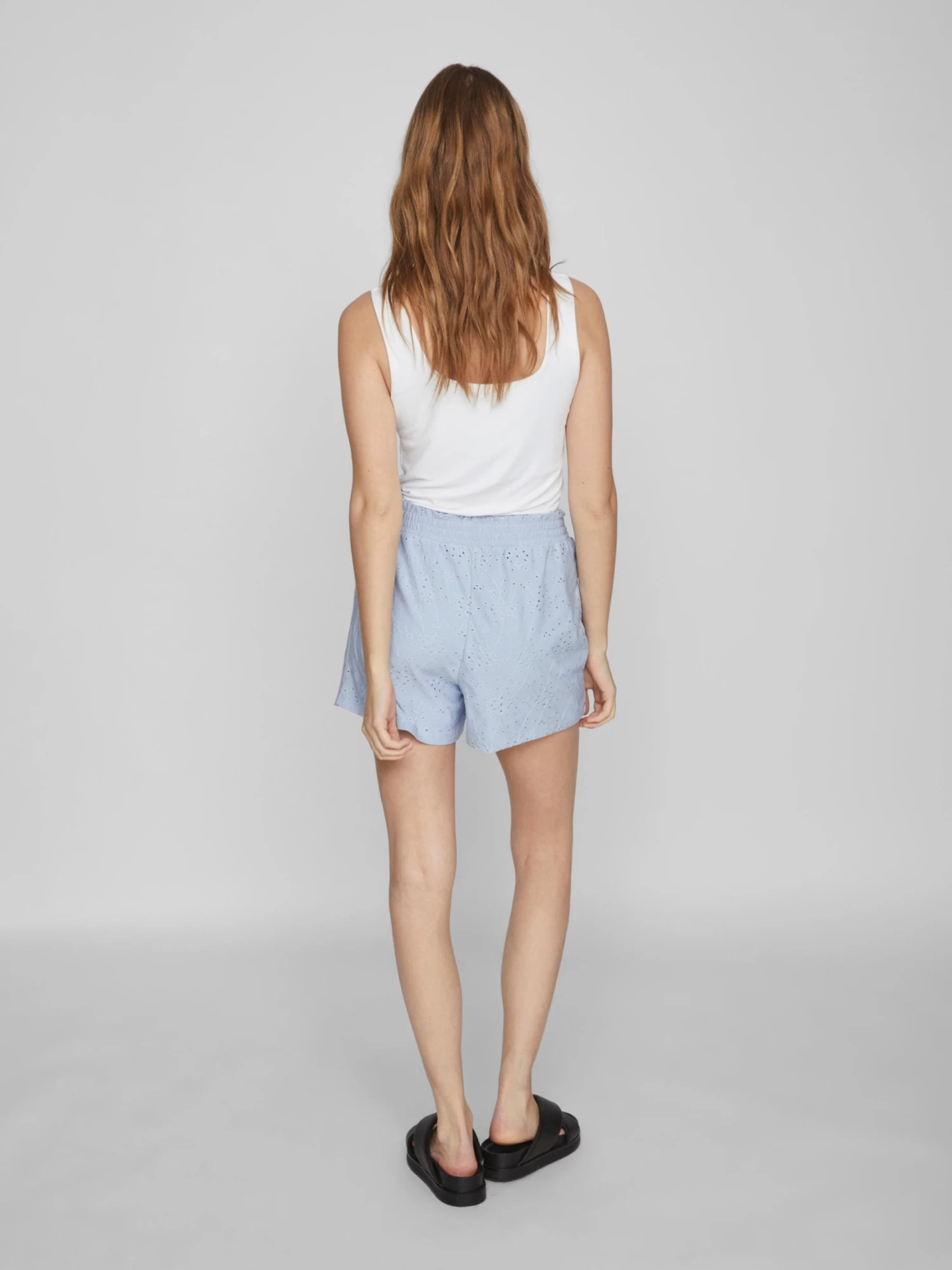 Vila Shorts Regular Broek Kawa Dames Lichtblauw 6 Vila Shorts Regular Broek Kawa Dames Lichtblauw - Afbeelding 4