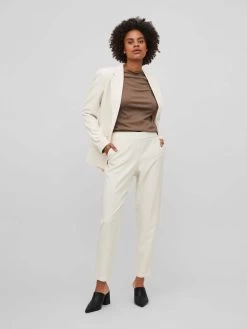 Vila Pantalons Regular Broek Dames Beige -Vila 04c0339d45480e64652b46e1f7689cdc