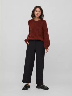 Vila Fijngebreide Truien Trui Jamina Dames Kersrood -Vila 04c193a722b5c317182d032febc11ebe