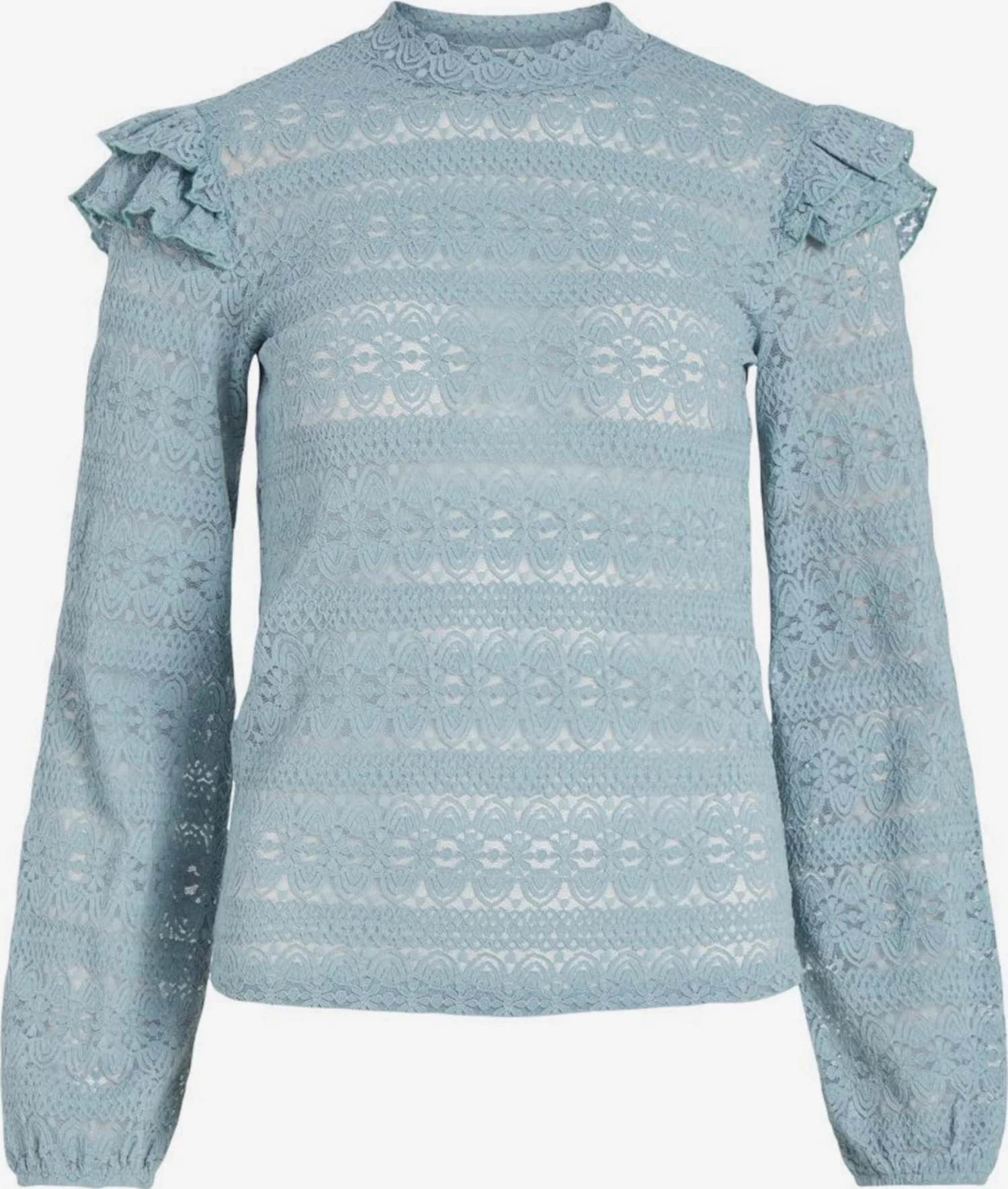 Vila Kanten Blouses Blouse Dames Lichtblauw 3 Vila Kanten Blouses Blouse Dames Lichtblauw