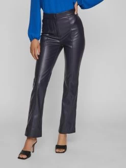 Vila Leren Broeken Flared Broek Nanna Dames Navy 10 Vila Leren Broeken Flared Broek Nanna Dames Navy -Vila 05eb8ce6e40e903a39399214d261fe67
