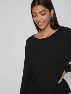 Vila Basic Truien Trui Abella Dames Zwart -Vila 06a0e61abe2f15cc7a11631f9bf38cb1