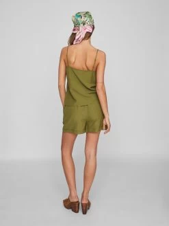 Vila Shorts Regular Broek Dames Olijfgroen -Vila 07e59410232f5fab0a1c58d81881816e