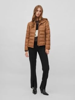 Vila Winterjassen Winterjas Dames Bruin -Vila 08291320344c5b3e4b015d8c45fb74a6