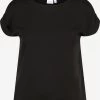 T-shirts Shirt Dames Zwart -Vila 0848de60dcecab80ed82f8dc7e506a5a