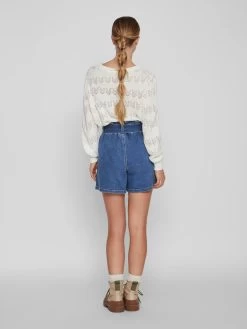 Vila Jeans Loosefit Bandplooi Jeans Fo Dames Blauw -Vila 08aaf3490e40b9b5b609fcca7392482d