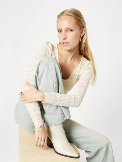 Vila Longsleeves Shirt Chikka Dames Ecru -Vila 08d988feeceb099c18de65afdb2ac2d8