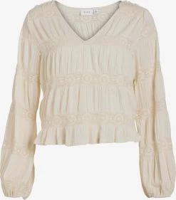 Vila Kanten Blouses Blouse Lea Dames Nude