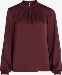 Vila Blouseshirts Blouse Dames Bordeaux