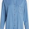 Vila Overhemden Blouse Bista Dames Blauw -Vila 0988b9718e6e5c6f3bf07b9269db2f89