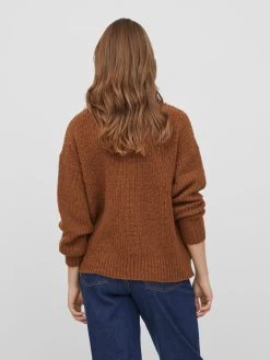 Vila Coltruien Trui Chinti Dames Bruin -Vila 0b649826c66e7c6d5f3a7216abbc7837