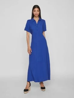 Vila Maxi Jurken Blousejurk Dames Blauw 10 Vila Maxi Jurken Blousejurk Dames Blauw -Vila 0b91ff7fa08c89a010968b68d2cce1a0
