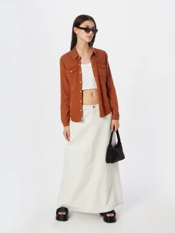 Vila Spijkerblouses Blouse Bista Dames Karamel -Vila 0b980acf0b48b0f9c69d855e75298bad