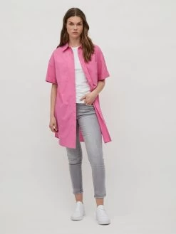 Vila Lange Blouses Blouse Dames Pink -Vila 0c05f2d26f0d668f372ef88d57899de1