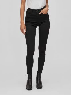 Vila Jeans Skinny Jeans STAY Dames Zwart -Vila 0d272046e25d97c643f40aa87138bd76