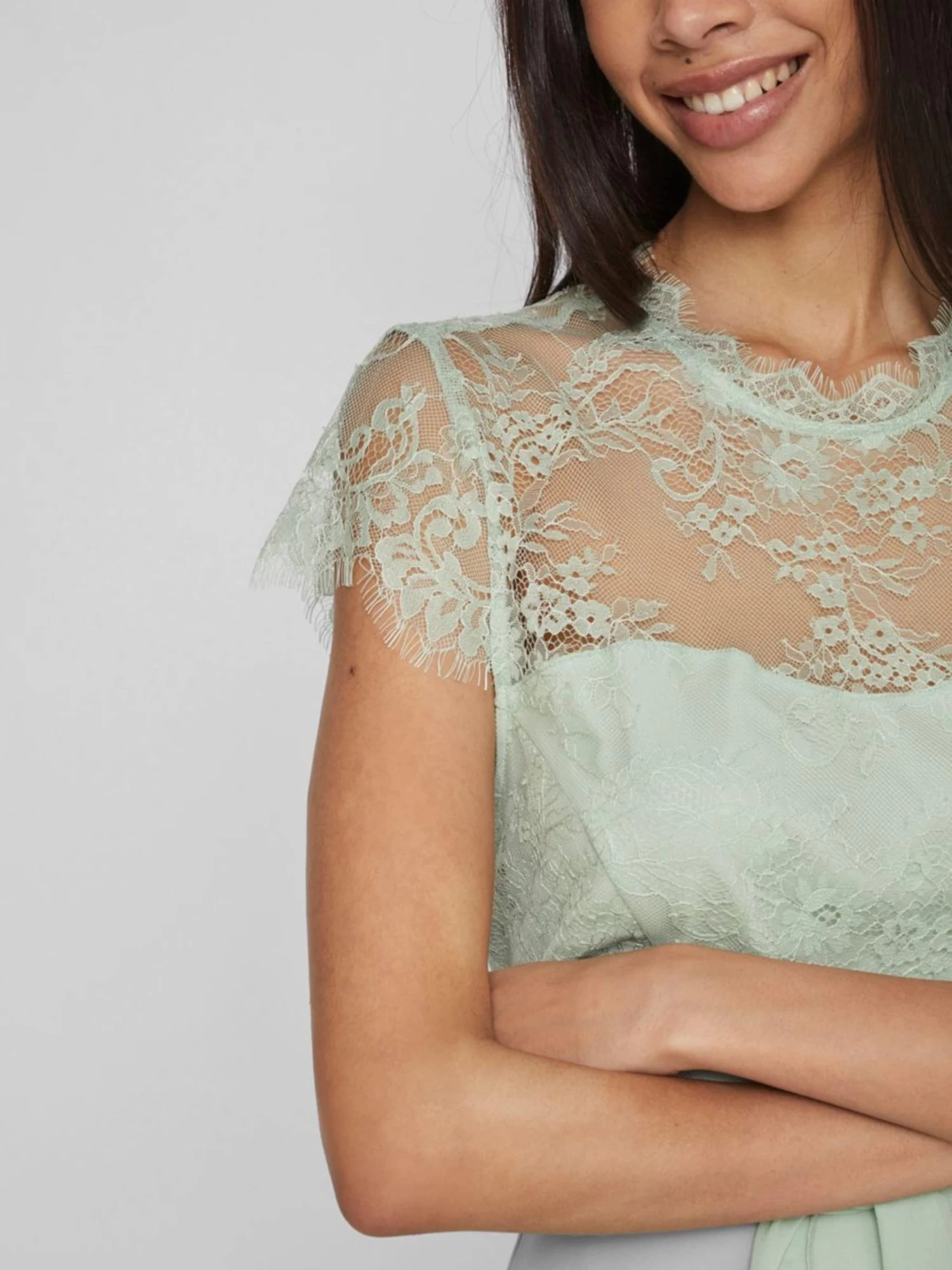 Vila Cocktailjurken Cocktailjurk Diona Dames Pastelgroen 8 Vila Cocktailjurken Cocktailjurk Diona Dames Pastelgroen - Afbeelding 6