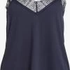 Vila Kanten Tops Top Zetty Dames Marine -Vila 0e22c605f9659ea05afbc3c785204bbb