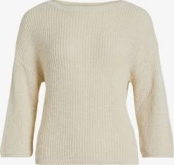Vila Basic Truien Trui Asita Dames Lichtbeige