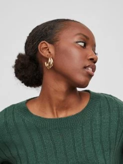 Basic Truien Trui Passie Dames Donkergroen -Vila 0e9596b06a1427bd2fbecb3fad166318