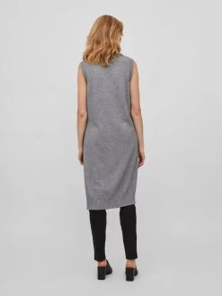 Vila Vesten Gebreide Bodywarmer Ril Dames Grijs -Vila 0ff1ff10f98fac829315a1fc39f55604