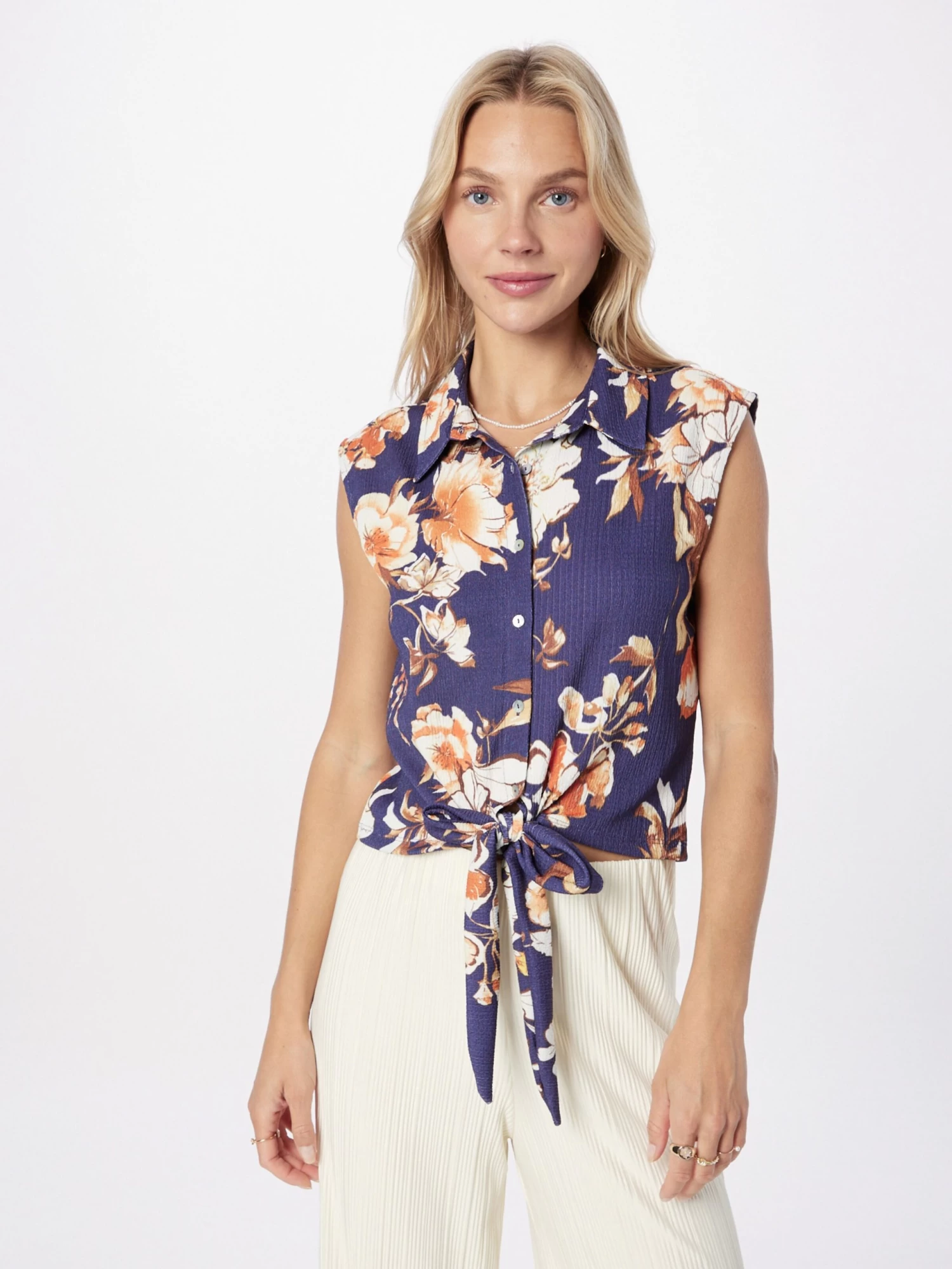 Vila Blouse Tops Blouse SOPA Dames Navy 4 Vila Blouse Tops Blouse SOPA Dames Navy - Afbeelding 2