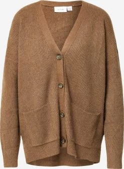 Vila Vesten Gebreid Vest Dames Bruin