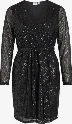 Vila Cocktailjurken Cocktailjurk Dames Zwart