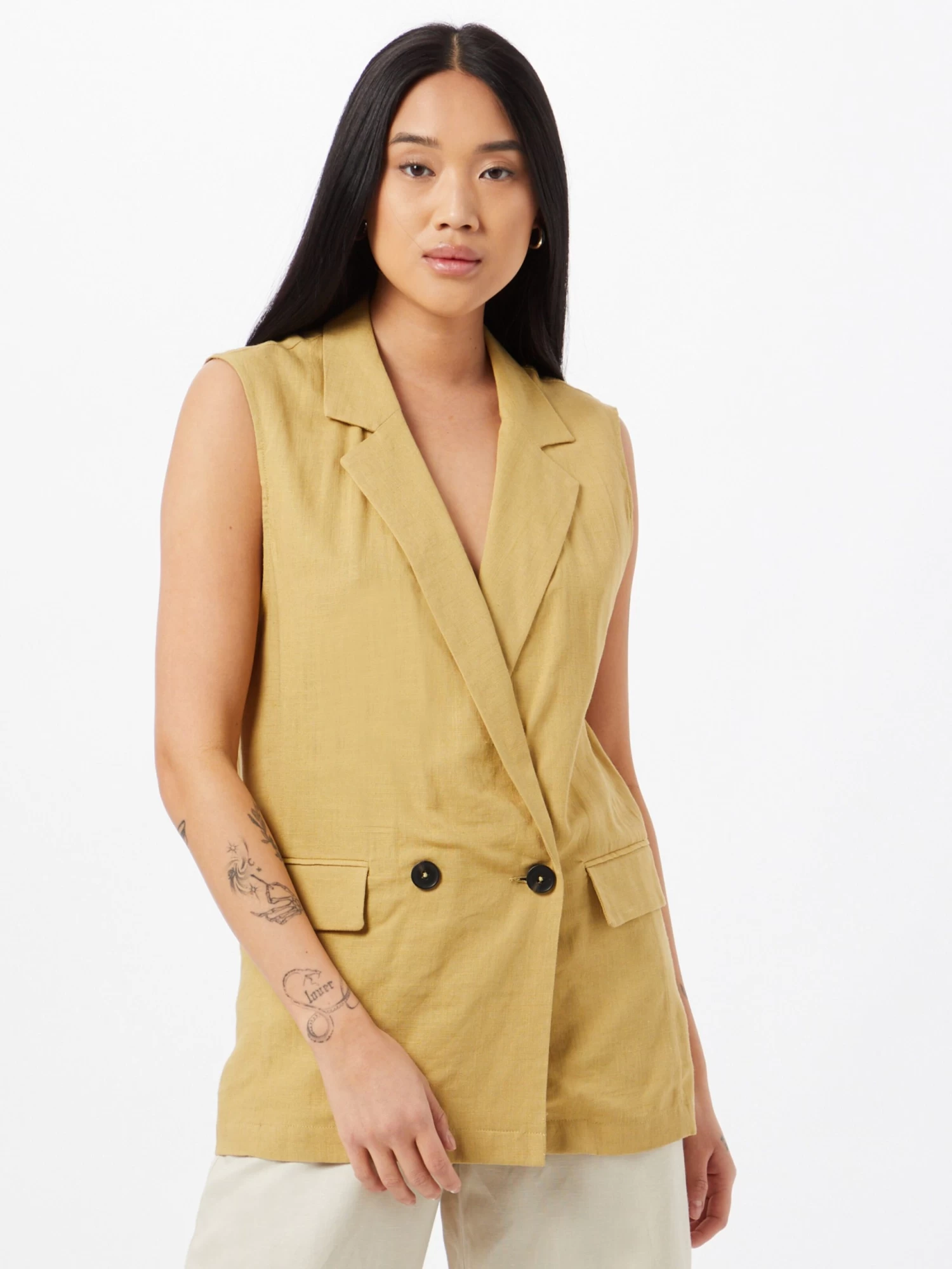 Vila Bodywarmers Bodywarmer VITIPPIE Dames Sand 5 Vila Bodywarmers Bodywarmer VITIPPIE Dames Sand - Afbeelding 3