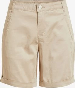 Vila Shorts Regular Broek Dames Beige