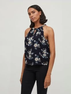 Vila Uitgaanstops Top Dames Marine / Donkerblauw -Vila 13d4d0524931a3ebd15d47dfc2cd37fd