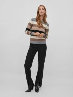 Vila Fijngebreide Truien Trui Dames Gemengde Kleuren -Vila 14af7d649e47cbd9d0bb3f7392903dd3