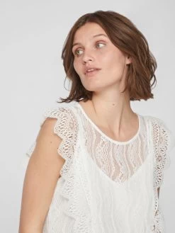 Vila Kanten Tops Top Dames Wit 15 Vila Kanten Tops Top Dames Wit -Vila 16a1e7a11ff9cde18d8871997b80354b