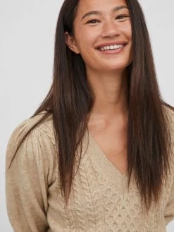 Vila Fijngebreide Truien Trui Ril Dames Beige 15 Vila Fijngebreide Truien Trui Ril Dames Beige -Vila 16d7153ac394de70705c93c884b719d9