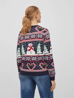 Vila Fijngebreide Truien Trui Anna Dames Nachtblauw -Vila 16e69f427ce9258e2b588495f40d0e6e