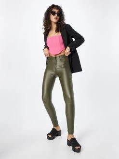 Vila Jeans Skinny Jeans Commit Dames Olijfgroen -Vila 17034d619f7c821331113318dc211f6f