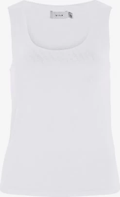 Vila Mouwloze Shirts Top KENZA Dames Wit