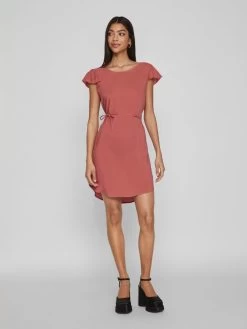 Vila Mini Jurken Jurk Dames Pastelrood -Vila 193dd95357063ba2ed943bf016e7f8c3