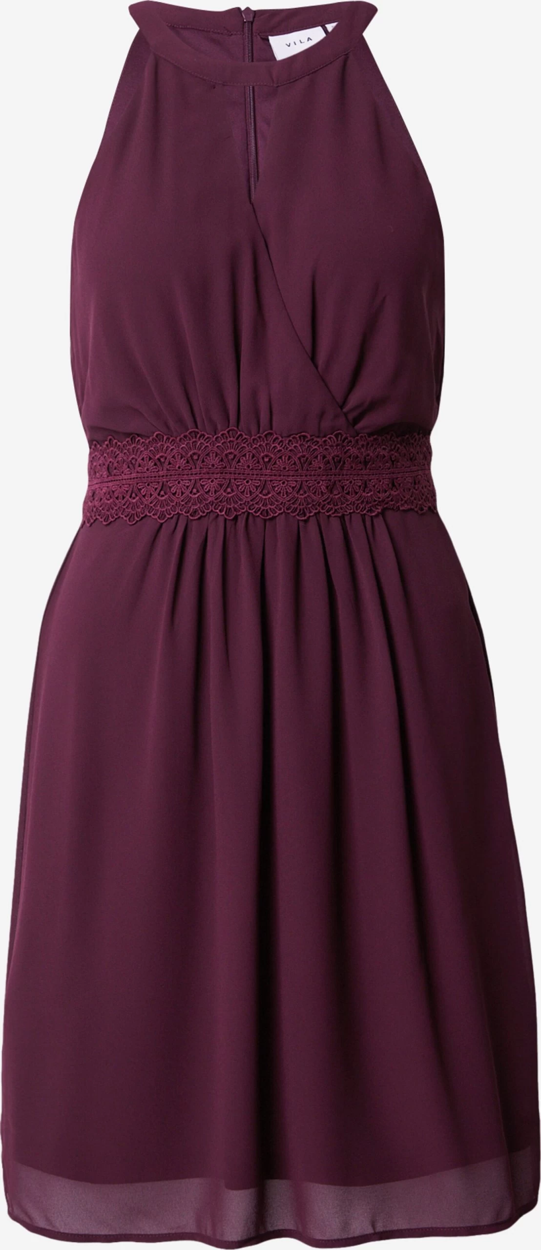 Vila Cocktailjurken Cocktailjurk RILLA Dames Wijnrood 3 Vila Cocktailjurken Cocktailjurk RILLA Dames Wijnrood