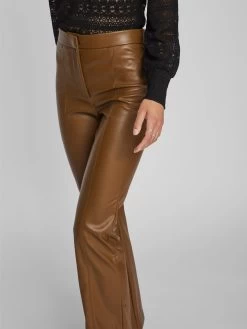 Vila Leren Broeken Flared Broek Nanna Dames Olijfgroen 14 Vila Leren Broeken Flared Broek Nanna Dames Olijfgroen -Vila 1a7fe8dde68633239c8b462797e3f8a6