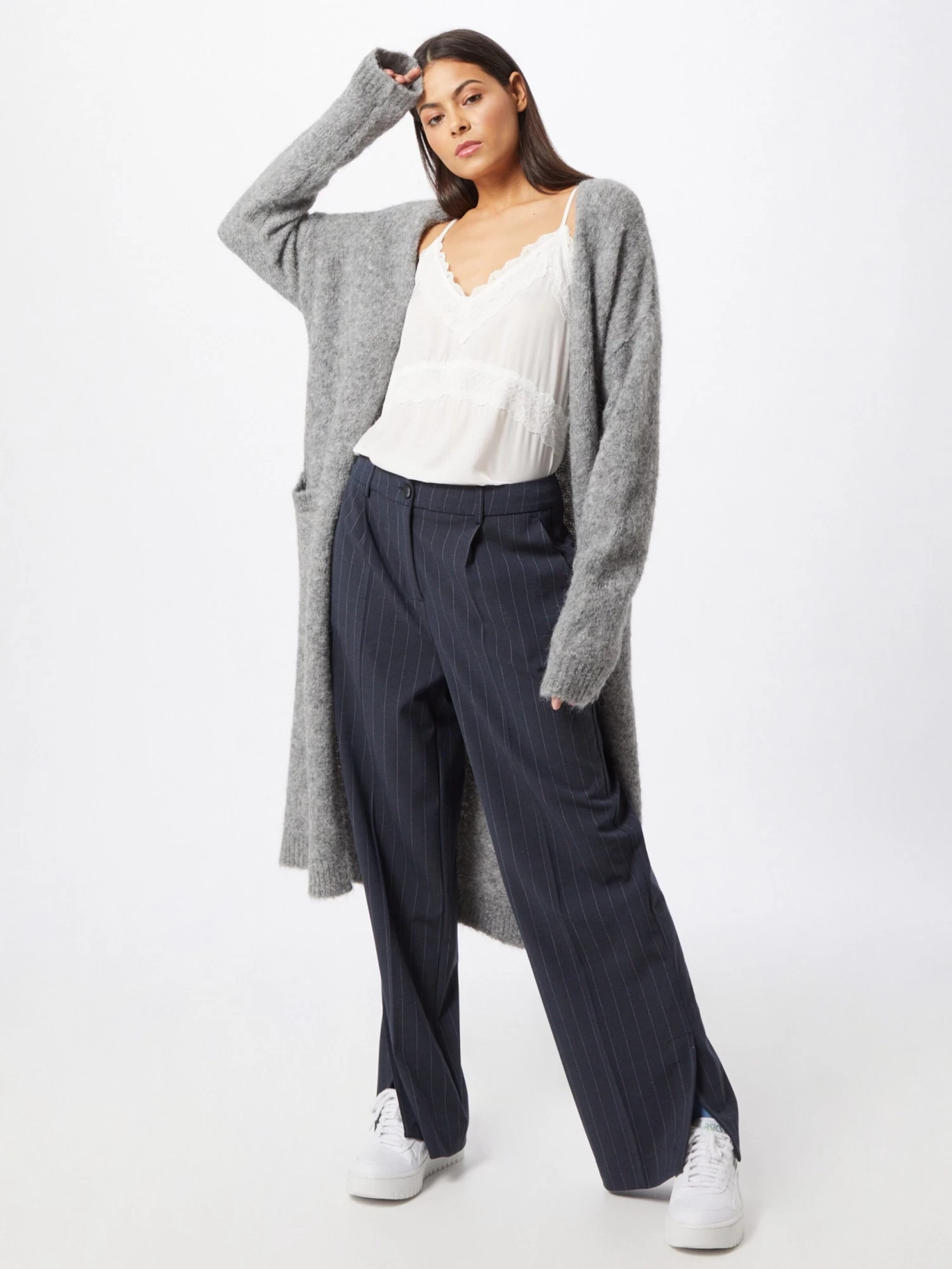 Vila Kanten Tops Top Estela Dames Wit 5 Vila Kanten Tops Top Estela Dames Wit - Afbeelding 3