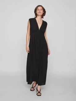Vila Maxi Jurken Jurk Dames Zwart 12 Vila Maxi Jurken Jurk Dames Zwart -Vila 1b94a31e1a9aad01904c007dd4b59453