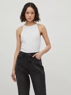 Vila Spaghetti Tops Top Athalia Dames Wit -Vila 1c3f4985086b8b3149a4c28170f77d65