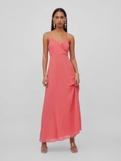 Vila Maxi Jurken Jurk Ura Dames Koraal -Vila 1d1fa9d00ca47424471a62501f05536f